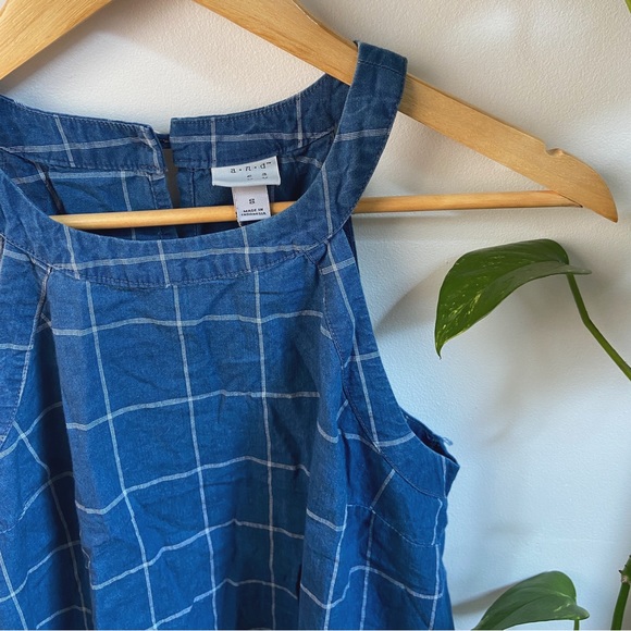 A New Day Blue Cotton Dress - Picture 3 of 3